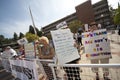 Health Reform Demonstration at UCLA Royalty Free Stock Photo