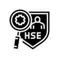 health safety environment glyph icon vector illustration
