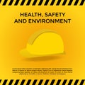 Health Safety and Environment concept