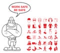 Health and Safety Graphics Royalty Free Stock Photo