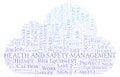 Health And Safety Management word cloud. Royalty Free Stock Photo