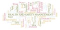 Health And Safety Management word cloud. Royalty Free Stock Photo