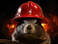 Ai Generated illustration Wildlife Concept of Health and safety mole Royalty Free Stock Photo