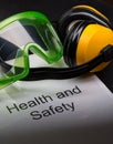 Health and safety register Royalty Free Stock Photo