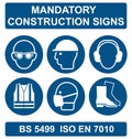 Health and Safety Signs Royalty Free Stock Photo