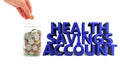 Health Savings Account coinjar Royalty Free Stock Photo