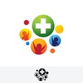 Health services, medical forum logo symbol logo
