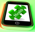 Health Smartphone Means Looking After Yourself And Wellbeing