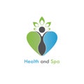 Health & spa vector logo design template.Healthcare & Medical