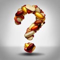 Dietary Supplement Question Royalty Free Stock Photo