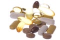 Health Supplements Macro Isolated