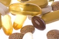 Health Supplements Macro Isolated