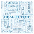 Health Test word cloud