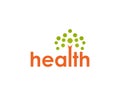 health text dot logo icon template