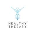 Health Therapy. fresh human. geometric or line style logos