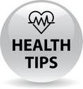 Health tips button