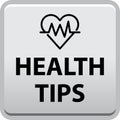 Health tips button