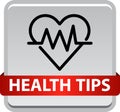 Health tips button