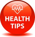 Health tips button