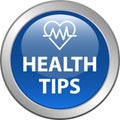 Health tips button