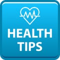 Health tips button
