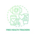 Health trackers for employees concept icon Royalty Free Stock Photo