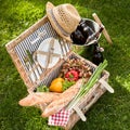 Health vegetarian and vegan picnic lunch Royalty Free Stock Photo