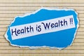 Health wealth wellness lifestyle healthy healthcare financial success