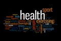 Health word cloud Royalty Free Stock Photo