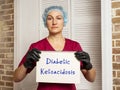 Healthcare concept about Diabetic Ketoacidosis DKA with phrase on the piece of paper Royalty Free Stock Photo