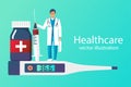 Healthcare concept medical Royalty Free Stock Photo