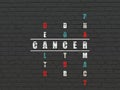 Healthcare concept: Cancer in Crossword Puzzle