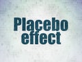 Healthcare concept: Placebo Effect on Digital Data Paper background