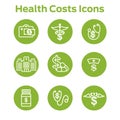 Healthcare costs and expenses showing concept of expensive health care