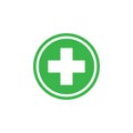 Healthcare cross icon graphic design template vector