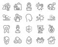 Healthcare icons set. Included icon as Wash hands, Doctor, Sick man signs. Vector