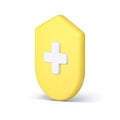Healthcare immune system protection pharmacy hospital healthcare 3d icon realistic vector