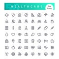 Healthcare Line Icons Set