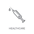 Healthcare linear icon. Modern outline Healthcare logo concept o