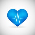 Healthcare and Medical Care Symbol Heart Beat Rate