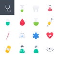 Healthcare and Medical Colourful Icons Set, Vector Illustration Design