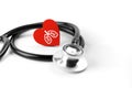 Healthcare and medical concept, close up of stethoscope Royalty Free Stock Photo