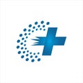 Healthcare medical logo vector icon for Ambulance Hospital Pharmacy emergency symbol