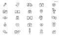 Healthcare and Medicine Line Icons. Editable Stroke. Pixel Perfect.