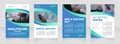 Healthcare online blank brochure design
