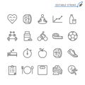 Healthcare outline icon set