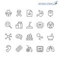 Healthcare outline icon set