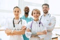 Healthcare people group. Professional doctors working in hospital office or clinic