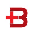 Healthcare Plus letter B red