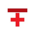 Healthcare Plus letter T red